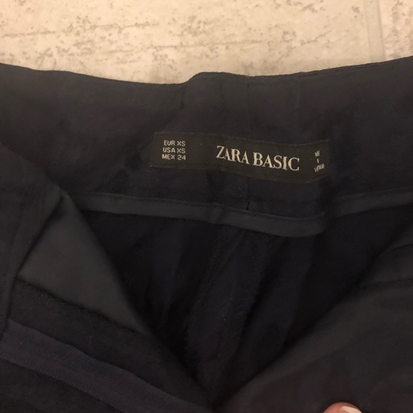 Navy wide leg pant ZARA - Picture 3 of 3